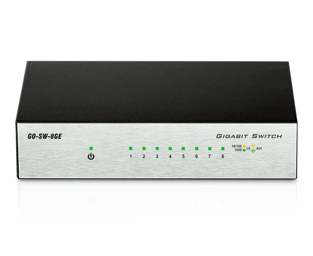 D-Link 8-Port Gigabit Metal Unmanaged Desktop Switch - (GO-SW-8GE)