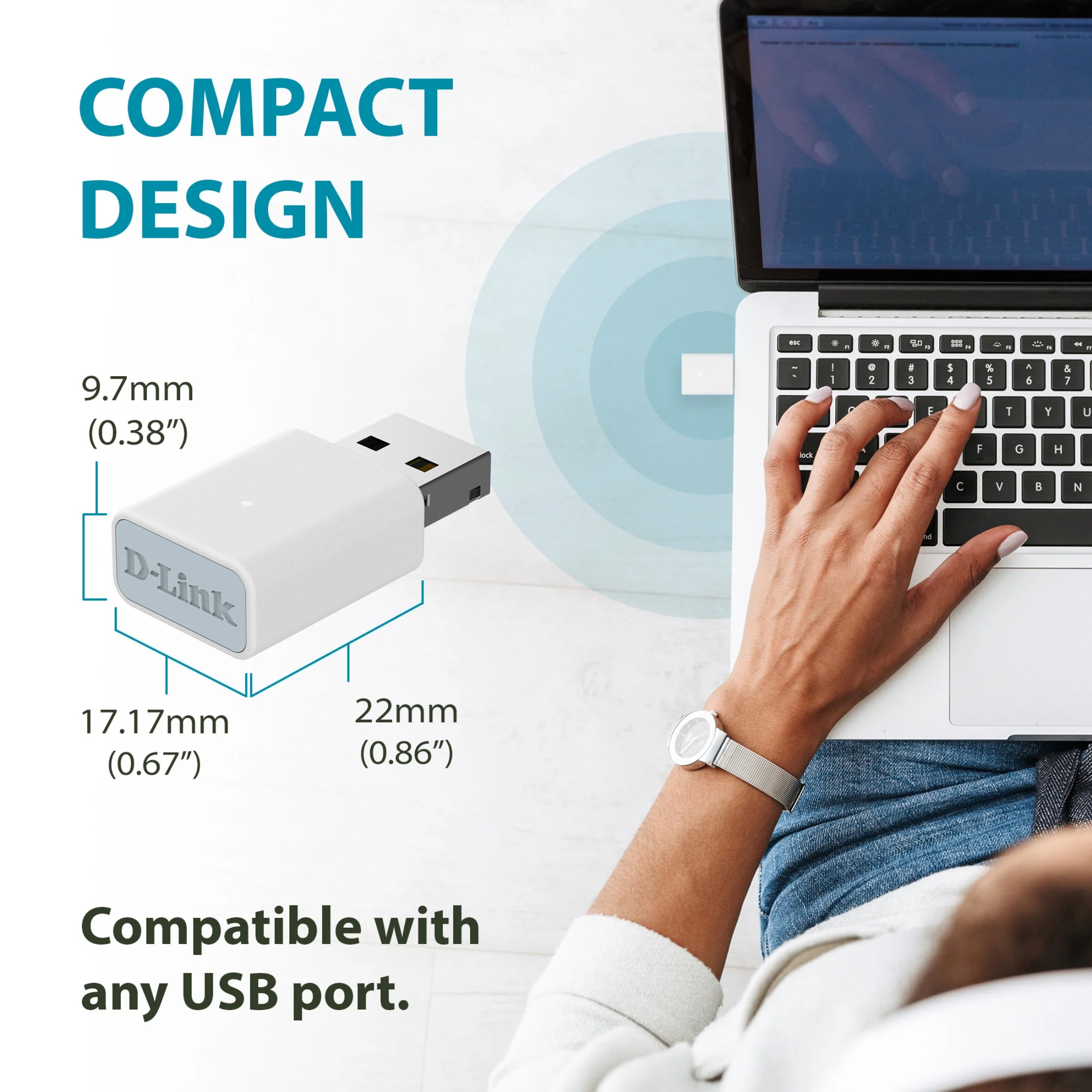 D-Link AC1300 MU-MIMO Wi-Fi USB Adapter - (AC13U) - Image 3