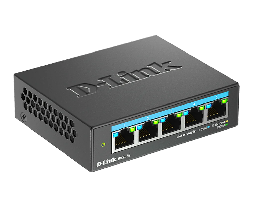 [Certified Refurbished] D-Link 5-Port 2.5Gb Unmanaged Gaming Switch with 5 x 2.5Gb ports- Multi-Gig, Network, Fanless, Plug & Play - (DMS-105/RE) - Image 10