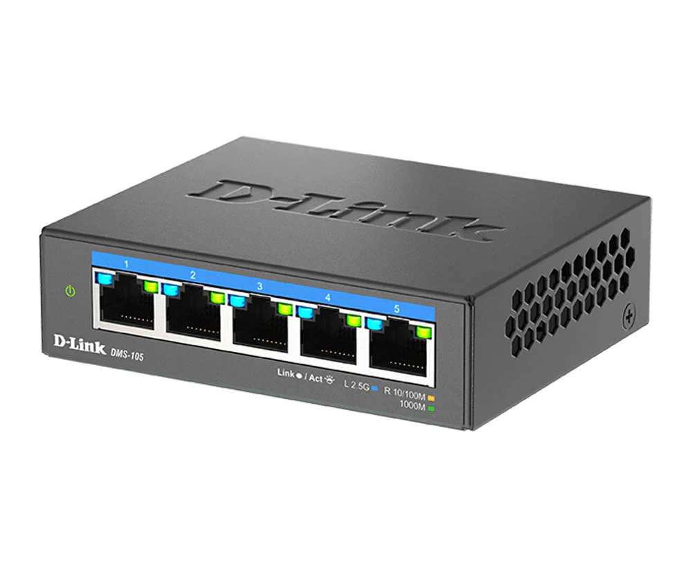 [Certified Refurbished] D-Link 5-Port 2.5Gb Unmanaged Gaming Switch with 5 x 2.5Gb ports- Multi-Gig, Network, Fanless, Plug & Play - (DMS-105/RE) - Image 11