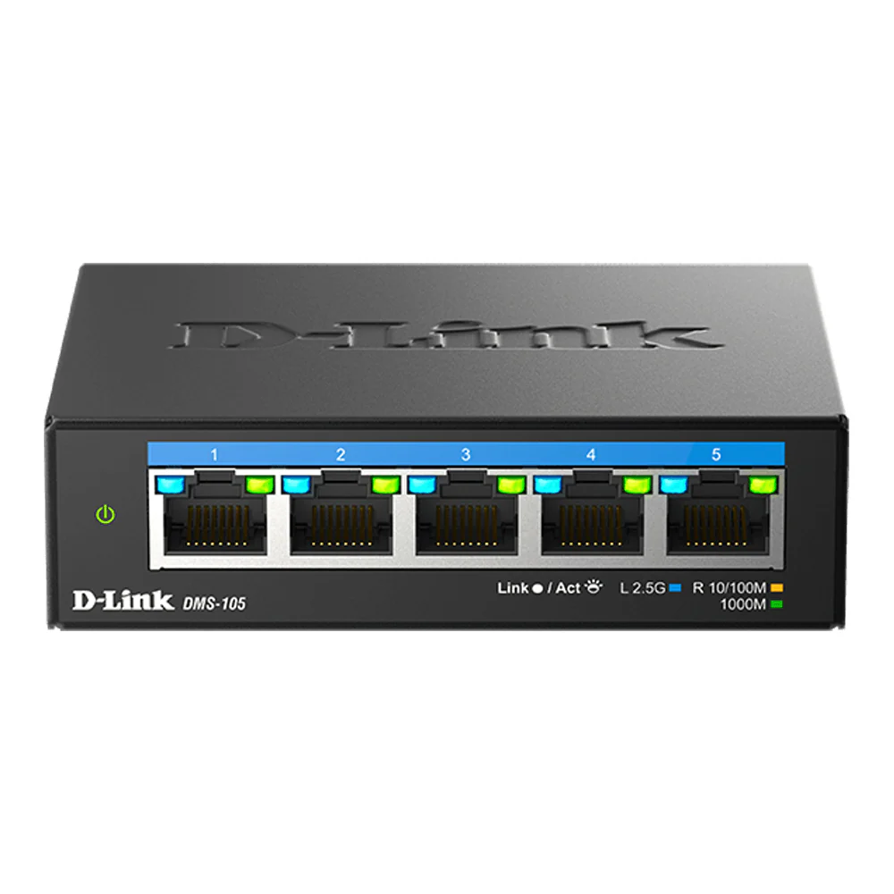 [Certified Refurbished] D-Link 5-Port 2.5Gb Unmanaged Gaming Switch with 5 x 2.5Gb ports- Multi-Gig, Network, Fanless, Plug & Play - (DMS-105/RE) - Image 8