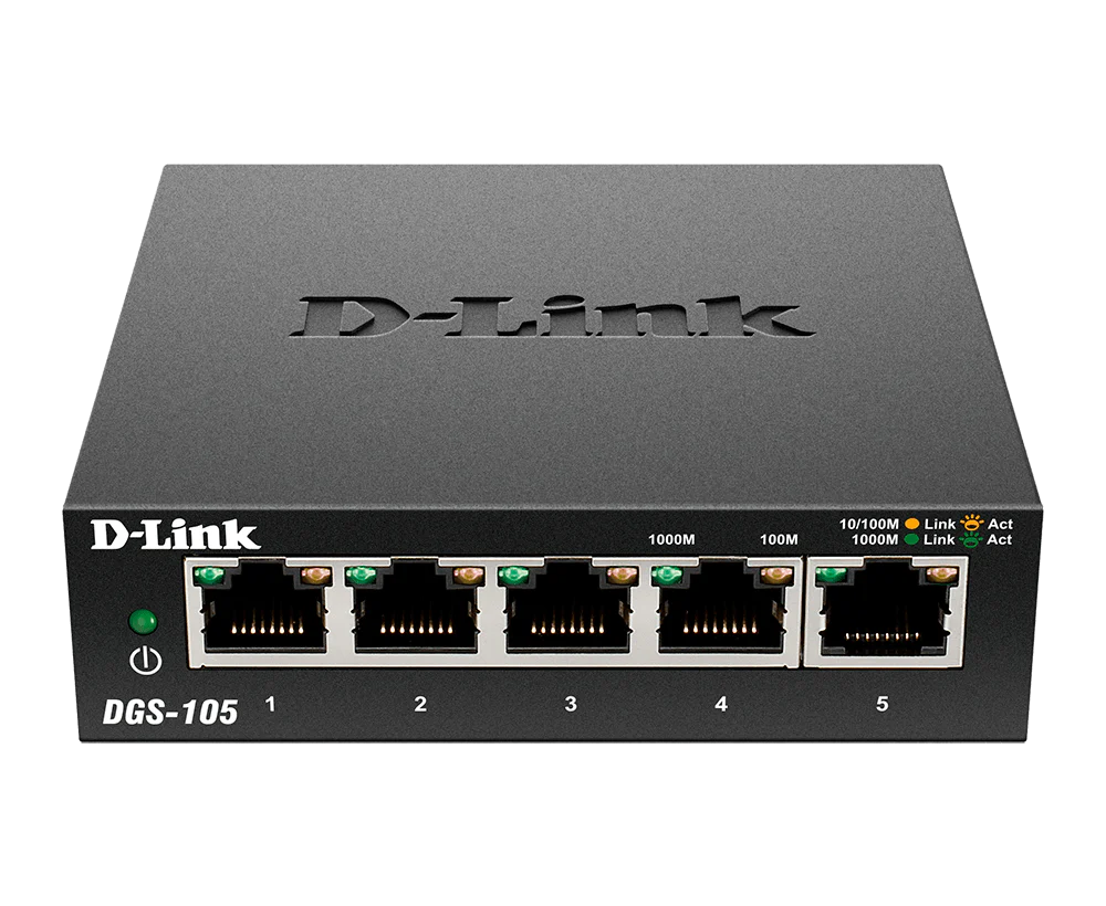 [Certified Refurbished] D‑Link DGS‑105/RE | 5‑Port Gigabit Ethernet Switch | Unmanaged, Plug‑&‑Play Network Splitter | Silent Fanless Metal | Desktop/Wall‑Mount | QoS, IEEE 802.3az Energy‑Saving (DGS-105/RE) - Image 5