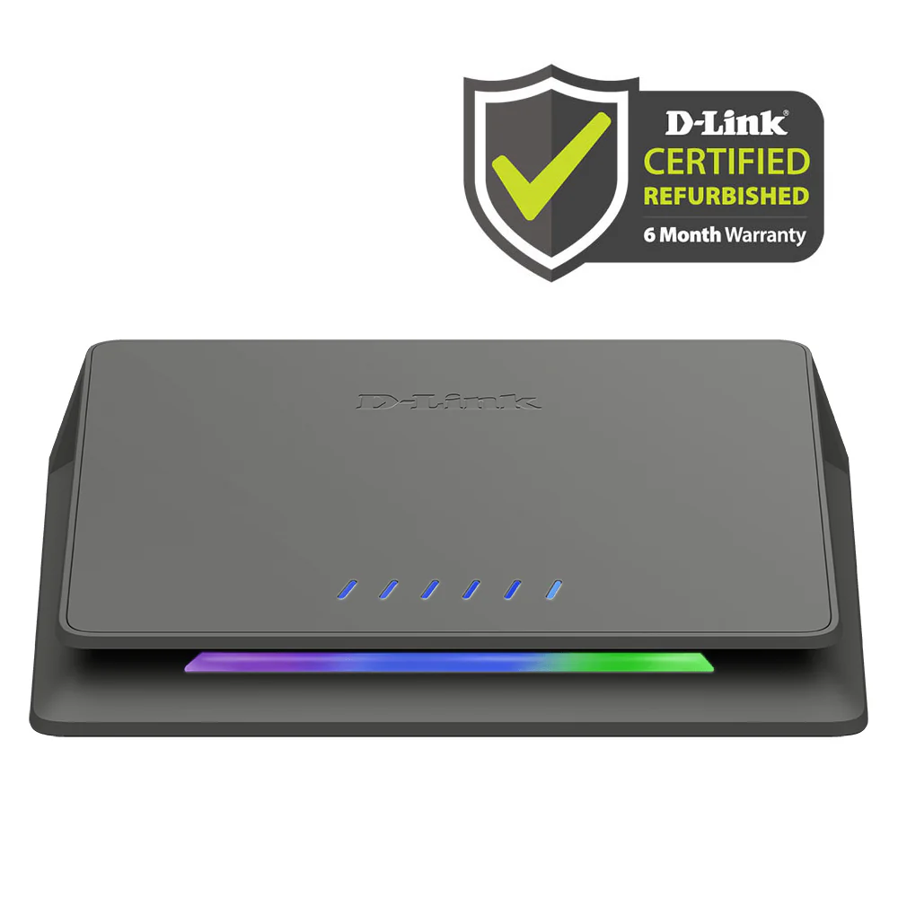 [Certified Refurbished] D-Link 6-Port Multi-Gigabit (1x10Gb & 5x2.5Gb) Gaming Switch with PC Gaming Turbo-mode and Color Indicator - (DMS-106XT/RE)