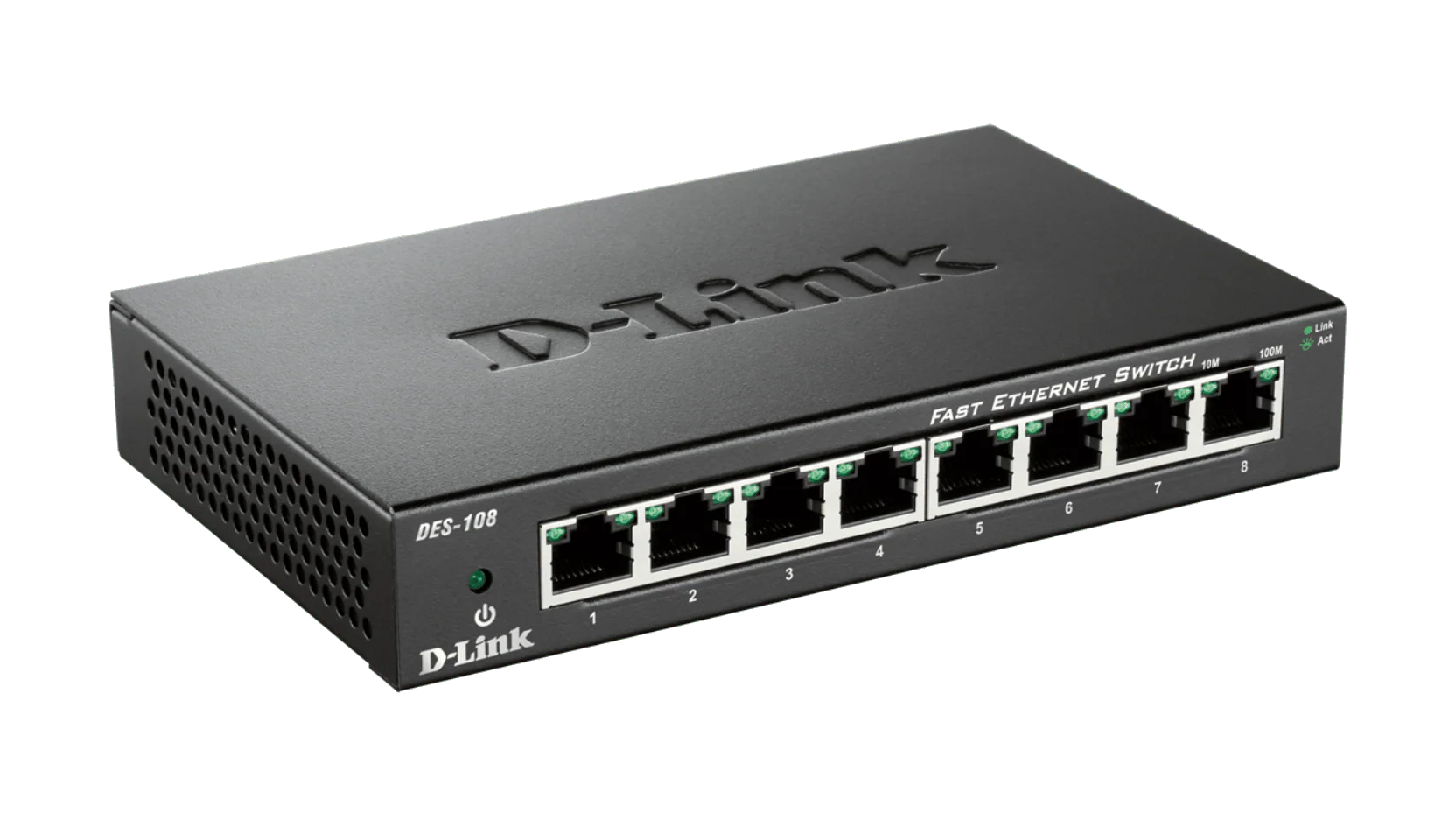 [Certified Refurbished] D-Link 8-Port Fast Ethernet Unmanaged Desktop Switch - (DES-108/RE) - Image 3
