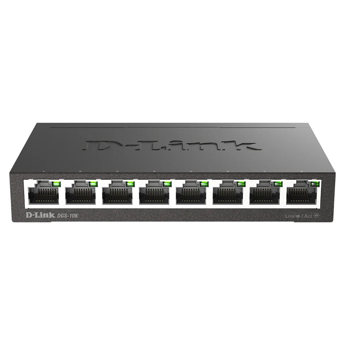[Certified Refurbished] D‑Link DGS‑108/RE | 8‑Port Gigabit Ethernet Switch | Unmanaged, Plug‑&‑Play Network Splitter | Silent Fanless Metal | Desktop/Wall‑Mount | QoS, IEEE 802.3az Energy‑Saving (DGS-108/RE) - Image 3