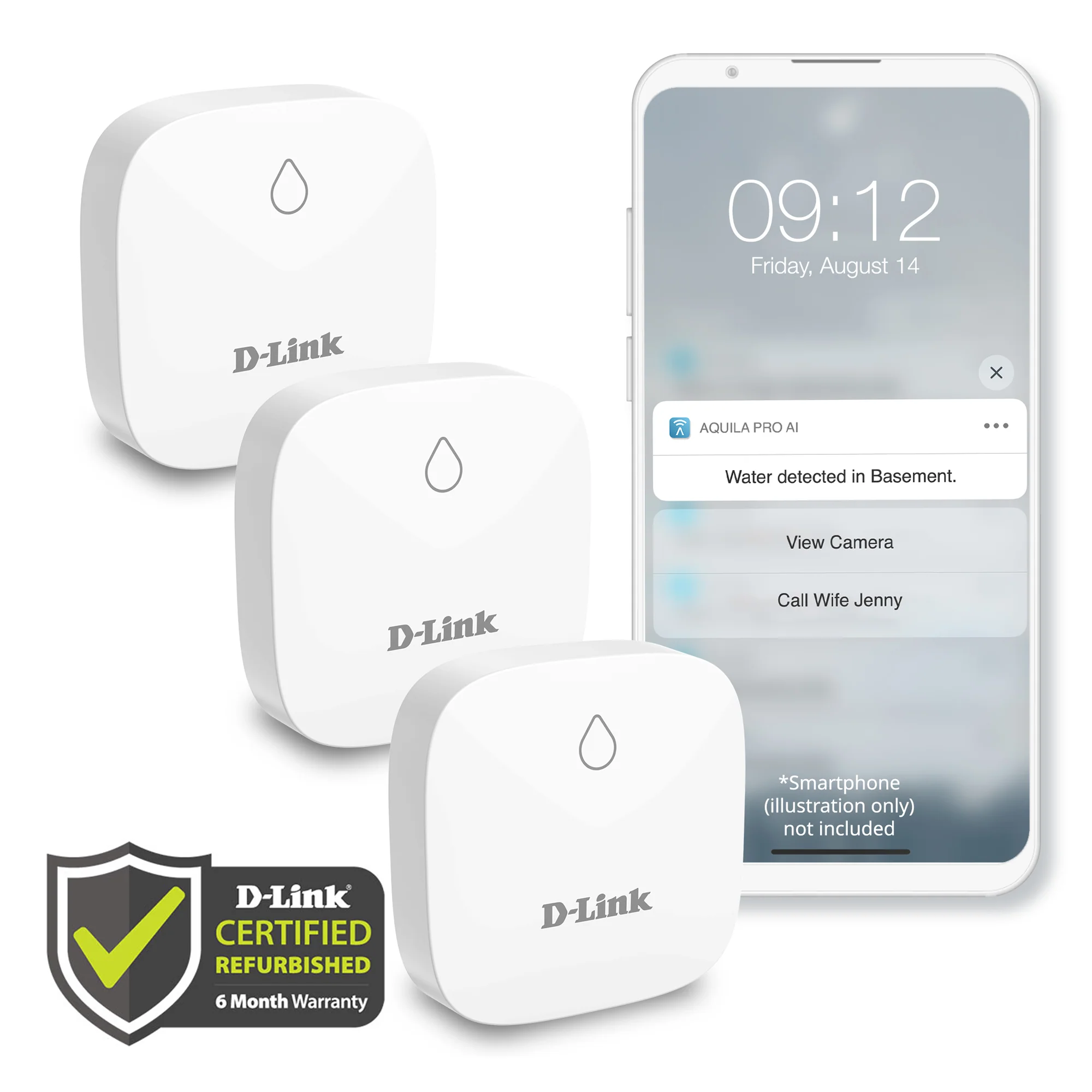 [Certified Refurbished] D-Link Add-on Remote Battery-Powered Water Leak Sensing Pod (SW-A2/RE) Long-Range, Compatible Only with SW-A11KT, Single and Multi-Pack - Image 14
