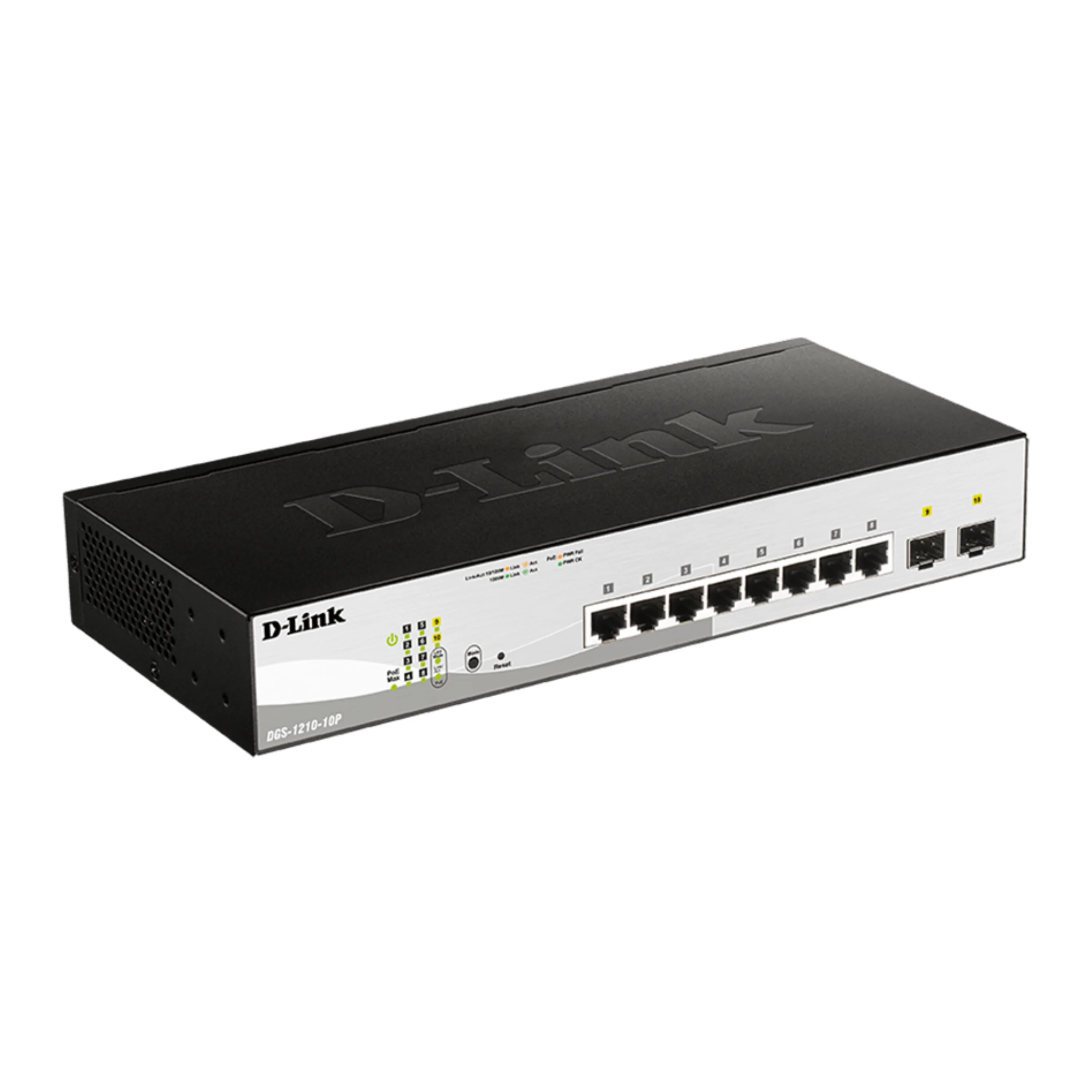 D-Link 10-Port Gigabit Smart Managed PoE+ Switch (DGS-1210-10P),  8 PoE+ Ports (65W) + 2 Optical SFP Ports,  L3 Lite, Follows NDAA/TAA - Image 8