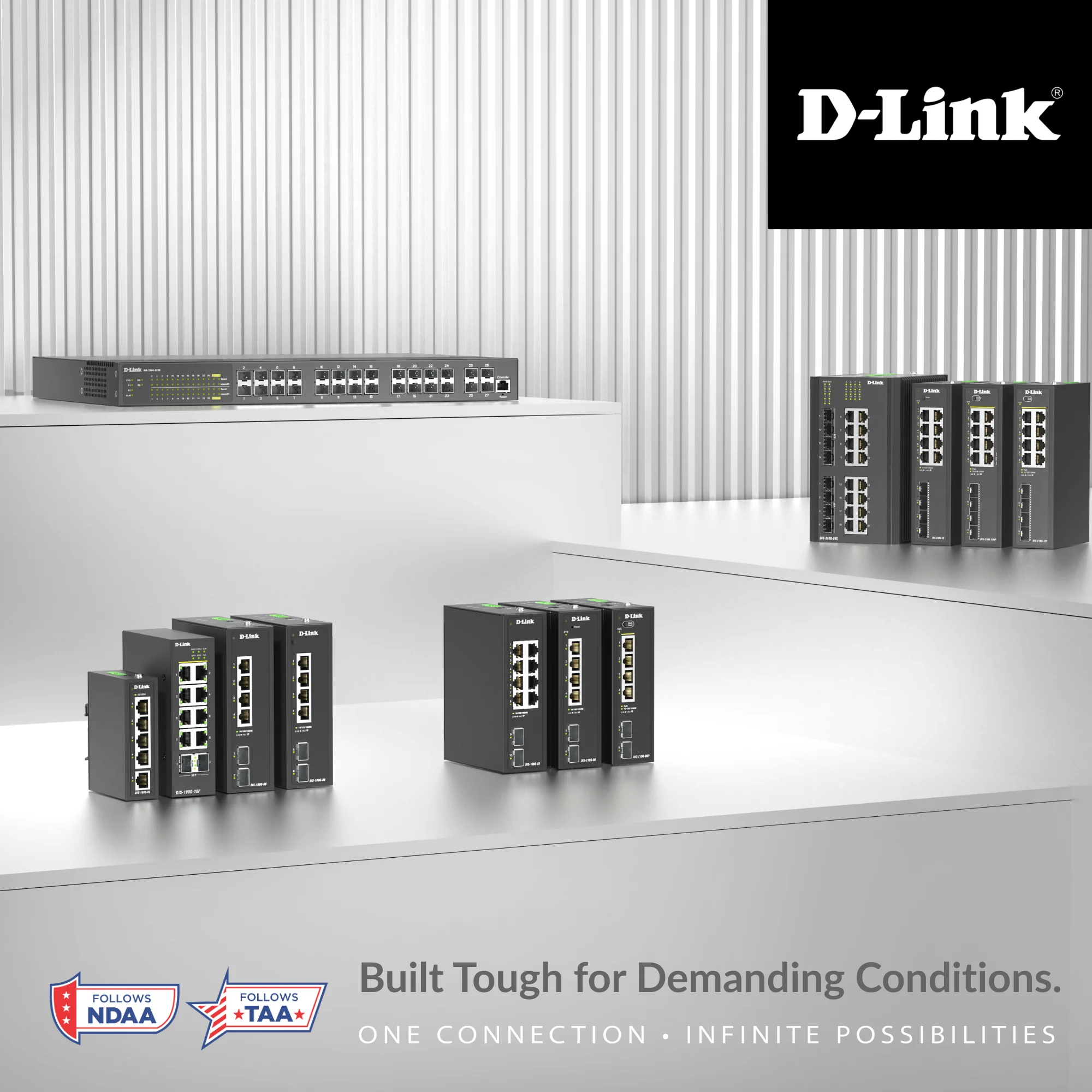 D-Link 12-Port Gigabit Smart Managed PoE+ Industrial Ethernet Switch with SFP (DIS-210G-12P), 8 PoE+ Ports + 4 × 1 GbE SFP Uplinks, 240 W PoE Budget, ERPS Ring Support, Dual Power Inputs, 6 kV Surge Protection, DIN-Rail, Follows NDAA/TAA - Image 17