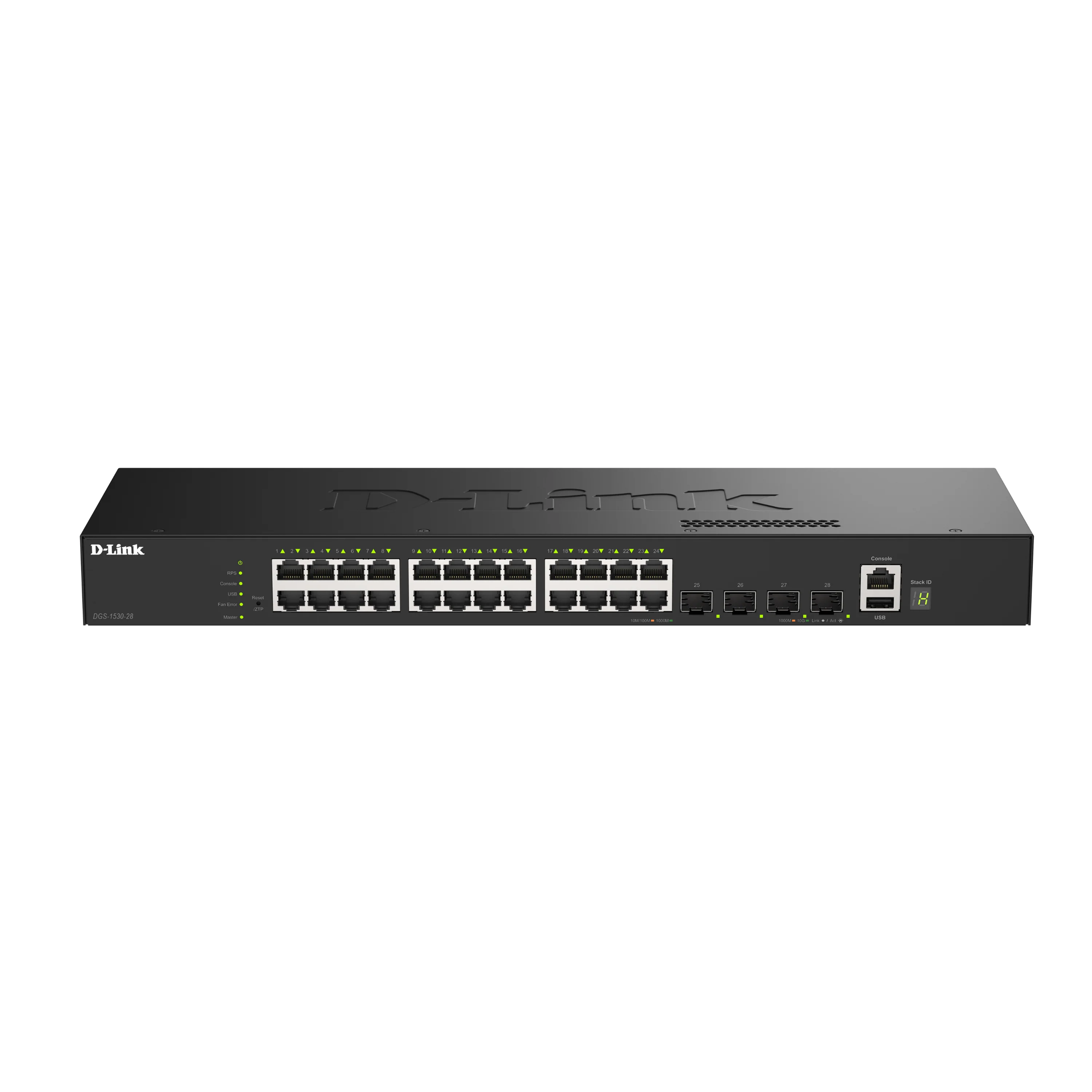D-Link 28-Port Gigabit Stackable Managed Ethernet Switch with 10GbE Uplinks (DGS-1530-28) |  24 x 1GbE Ports + 4x 10GbE SFP+ Ports, L3 Lite, VLANs, Fanless Desktop/Rackmount, Follows NDAA/TAA - Image 3