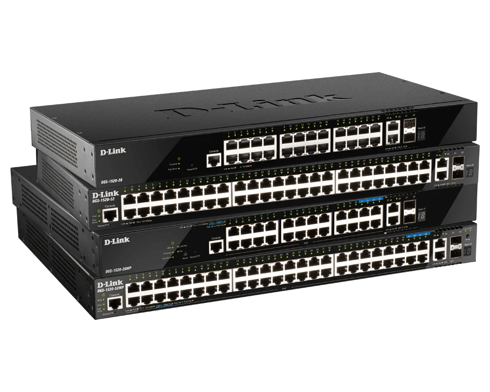 D-Link 28-Port Managed Stackable Multi-Gigabit PoE+ Switch |20 Gigabit PoE+ Ports + 4 Multi-Gigabit PoE Ports + 4 10G SFP+ Ports| 740W (DGS-1520-28MP) - Image 4