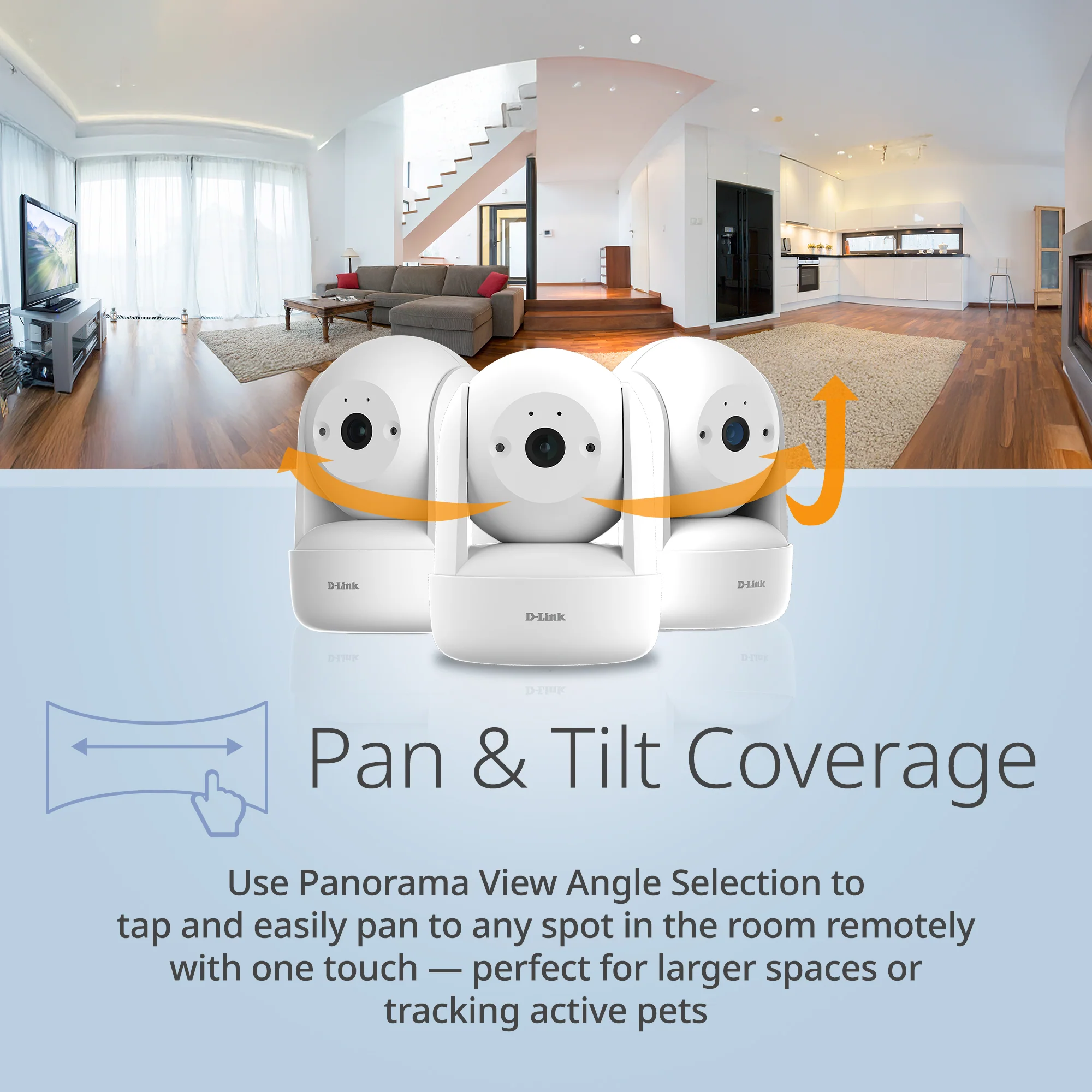 D-Link 2K Pan & Tilt Wi-Fi 6 Camera 2-Pack (DCS-6501LH-2PK) w/ 360 Degree View, 1296p, Sound/Motion Detection, 2-Way Audio, Flexible Recording, Night Vision - Image 9