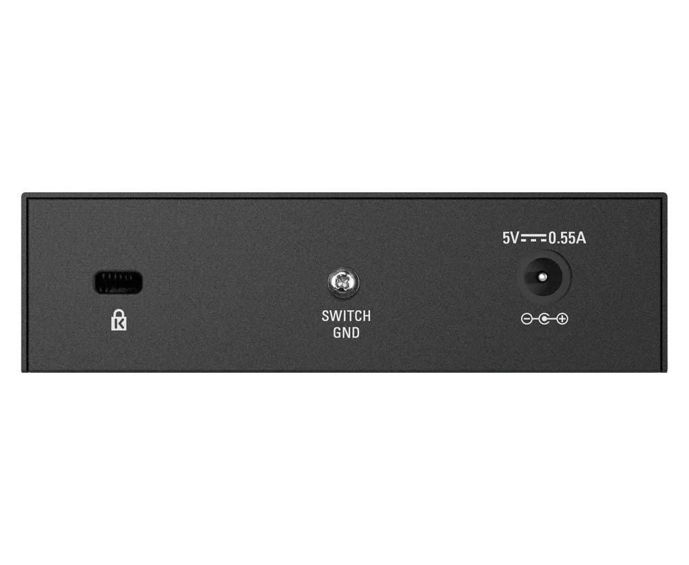 D-Link 5-Port Fast Ethernet Unmanaged/Plug and Play Switch | Fanless |Metal Compact Desktop - (DES-105) - Image 4