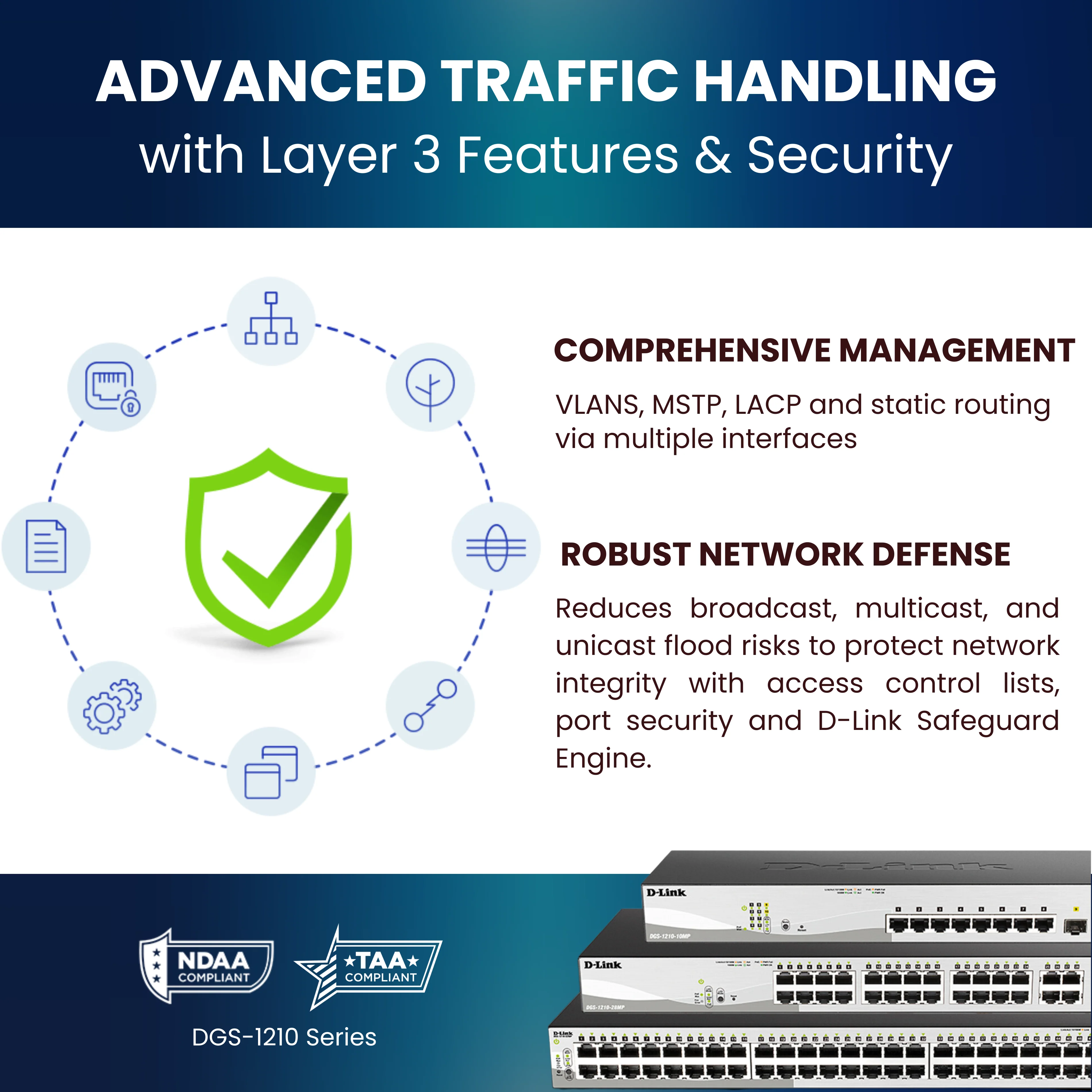 D-Link 52-Port Gigabit Smart Managed Switch (DGS-1210-52), 48 GbE + 4 Combo SFP Ports, L3 Lite , Web Managed, Surveillance Mode, Follows NDAA/TAA - Image 6