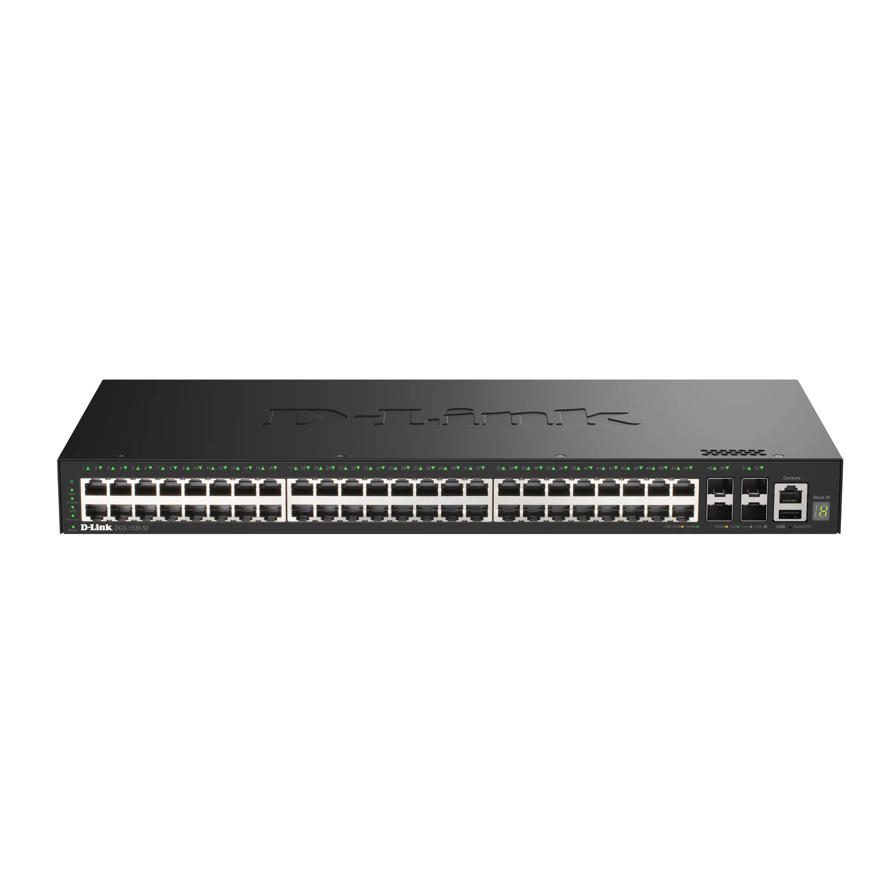 D-Link 52-Port Gigabit Stackable Managed Ethernet Switch with 10GbE Uplinks (DGS-1530-52) | 48x 1GbE Ports + 4x 10GbE SFP+ Ports, L3 Lite, VLANs, Rackmount, Follows NDAA/TAA - Image 3