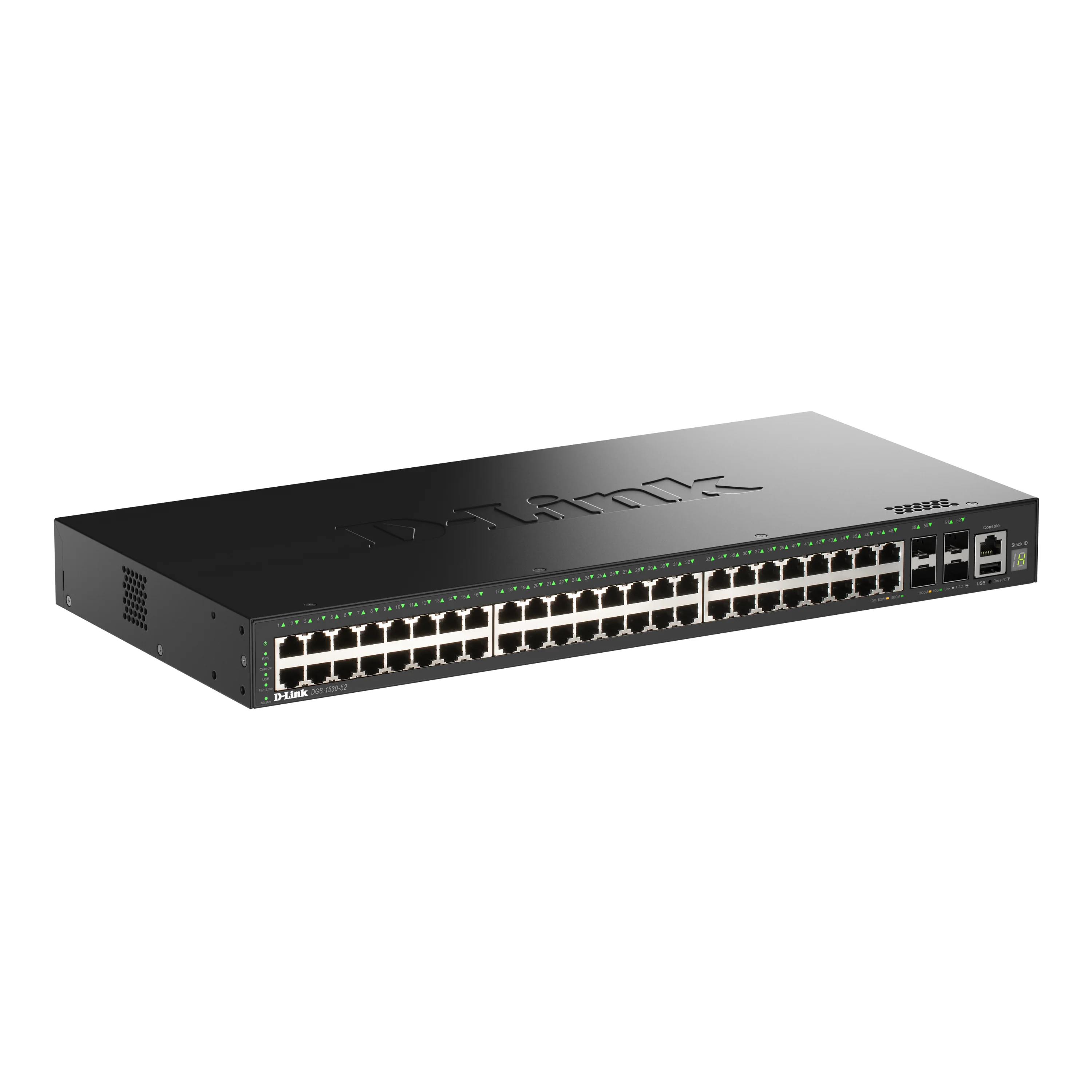 D-Link 52-Port Gigabit Stackable Managed Ethernet Switch with 10GbE Uplinks (DGS-1530-52) | 48x 1GbE Ports + 4x 10GbE SFP+ Ports, L3 Lite, VLANs, Rackmount, Follows NDAA/TAA - Image 4