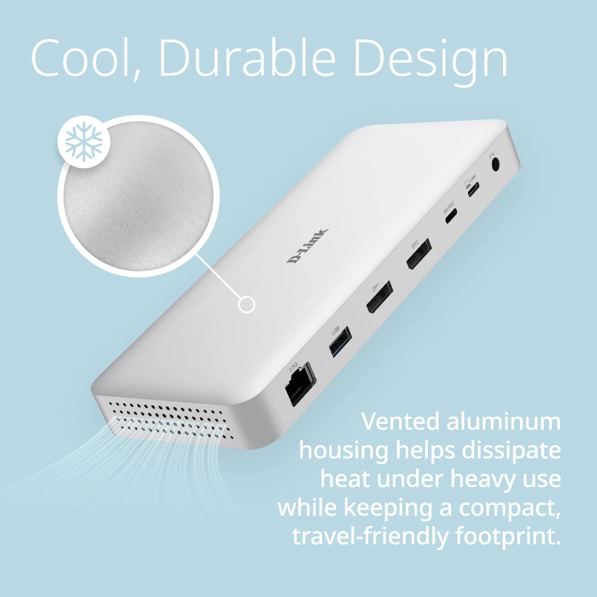 D-Link 9-in-1 USB4 Docking Station with Dual 8K Display Ports (DUF-901) - Image 8