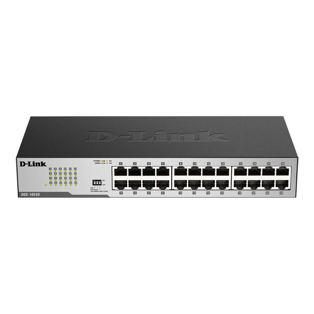 D-Link 24-Port Gigabit Unmanaged/ Plug and Play Switch (DGS-1024D) Fanless | Metal Compact | Desktop/Rackmount - Image 3