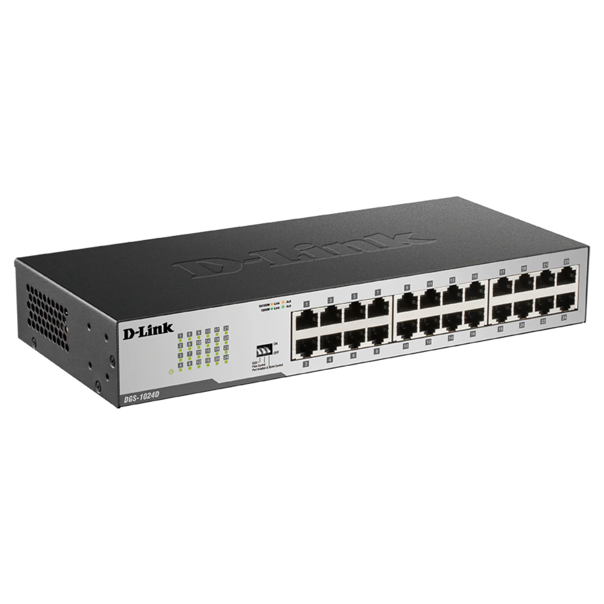 D-Link 24-Port Gigabit Unmanaged/ Plug and Play Switch (DGS-1024D) Fanless | Metal Compact | Desktop/Rackmount - Image 4