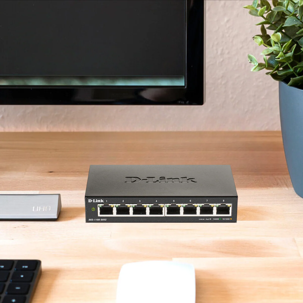 D-Link 8-Port Gigabit Smart Managed Switch | Web Managed | Cable Diagnostics | Fanless | Compact Metal Desktop | NDAA Compliant - (DGS-1100-08V2) - Image 4
