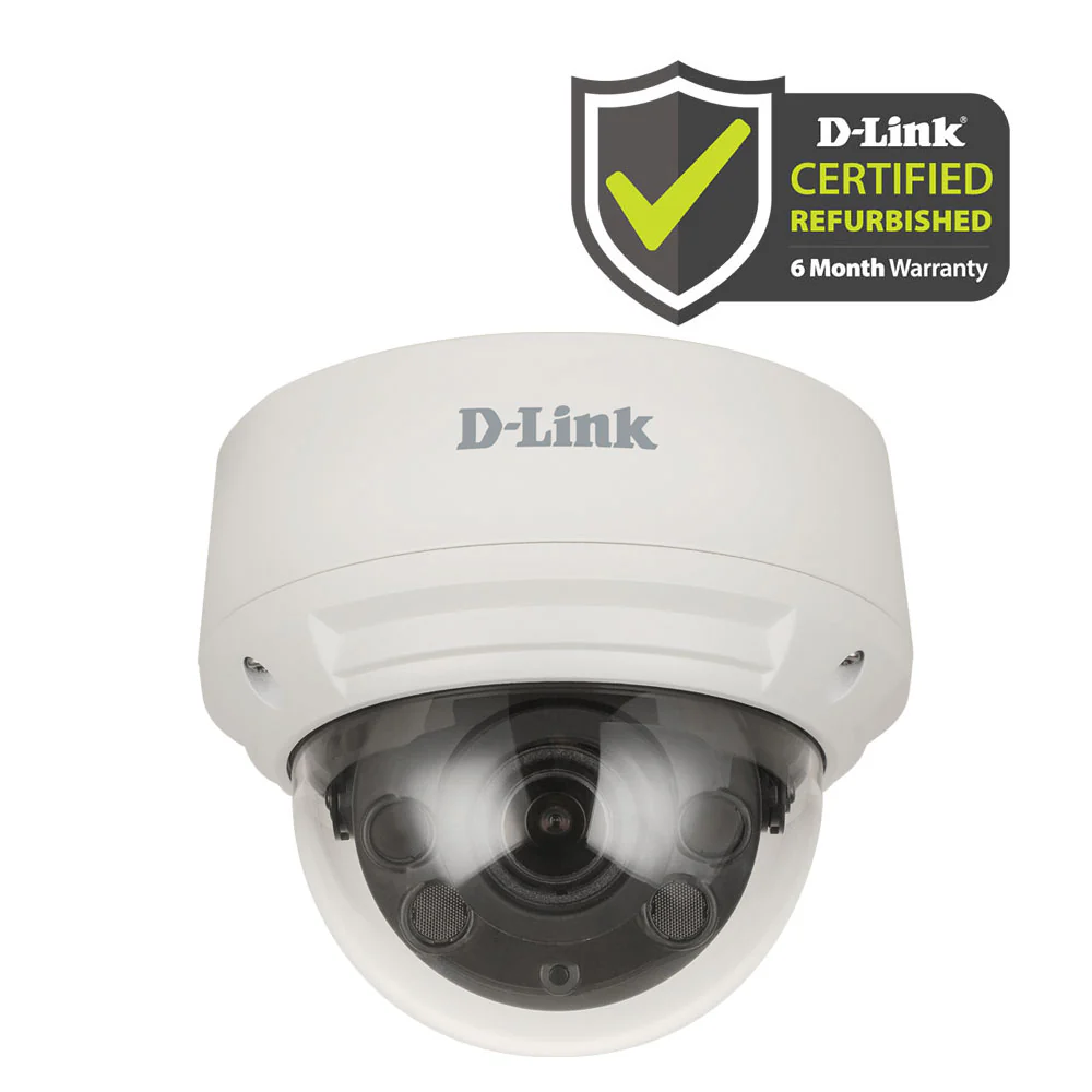 D-Link [Certified Refurbished] Vigilance 8-Megapixel (8MP) H.265 Outdoor Dome Camera - (DCS-4618EK/RE)