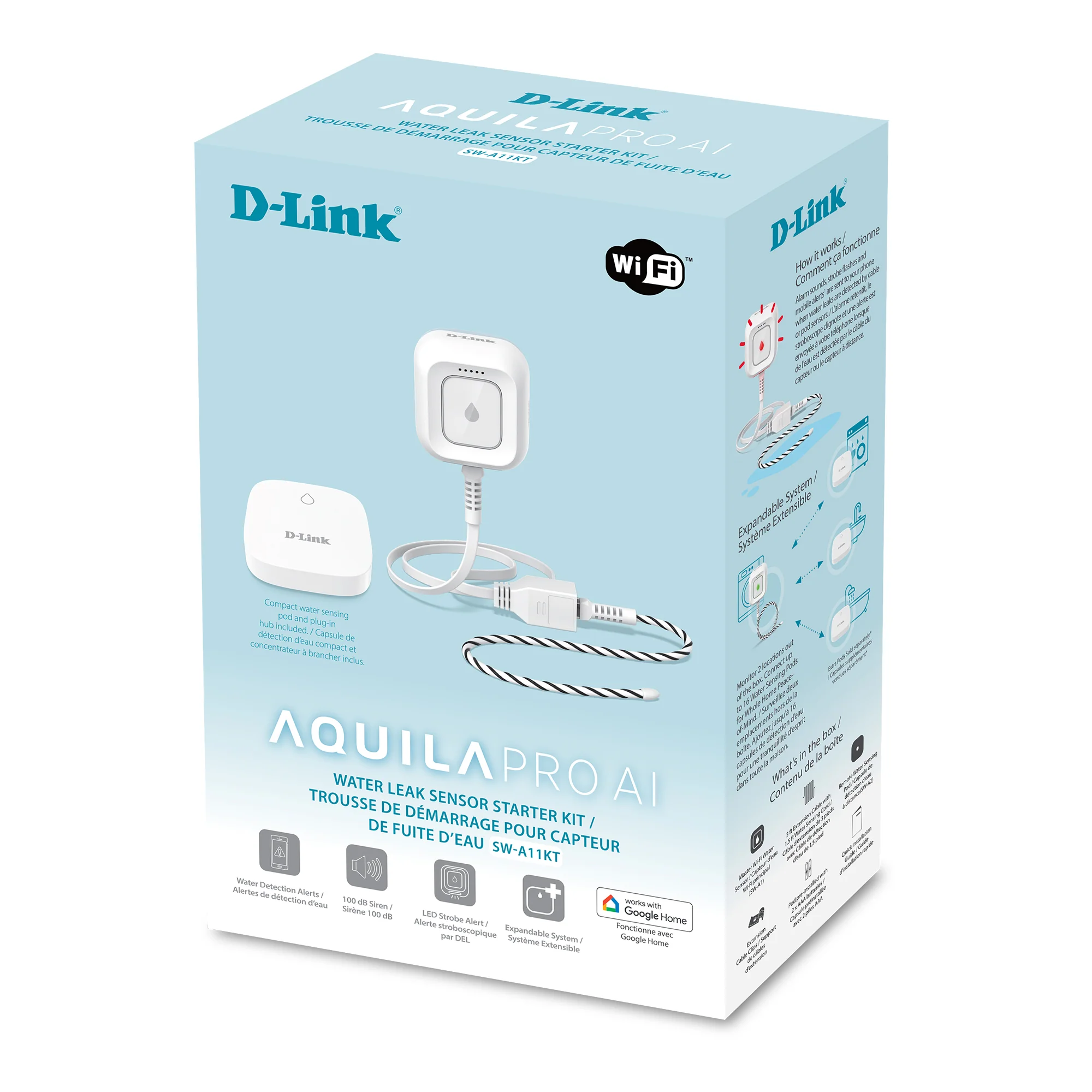 D-Link Expandable Smart Wi-Fi Water Leak Sensor Starter Kit - SW-A11KT - Image 12
