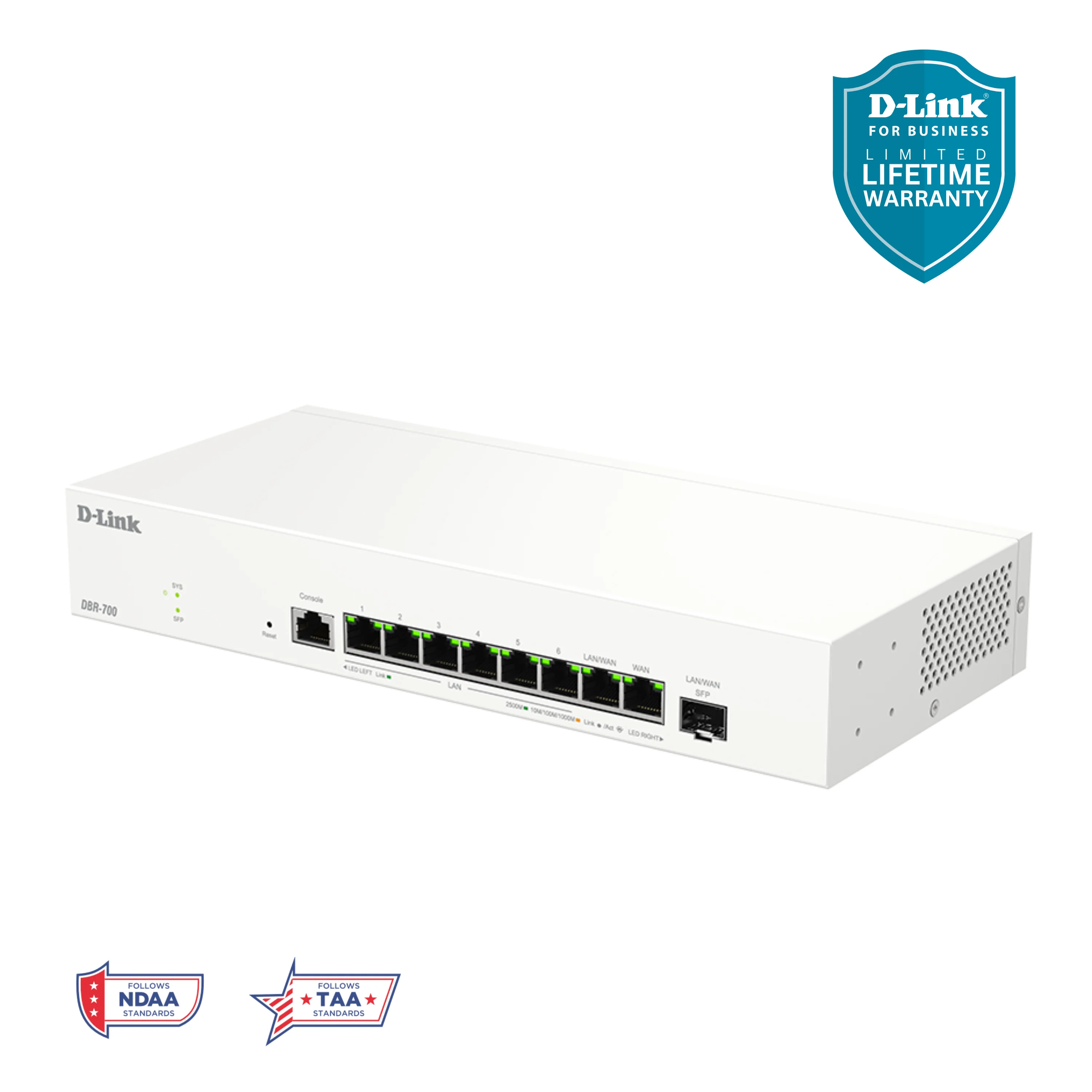 D-Link Guardian 700 Pro Multi-Gig Business Router with SFP (DBR-700), Premium Router with Multi-WAN Failover, SPI Firewall, 8x 2.5GbE LAN with SFP, VPN, - Image 15