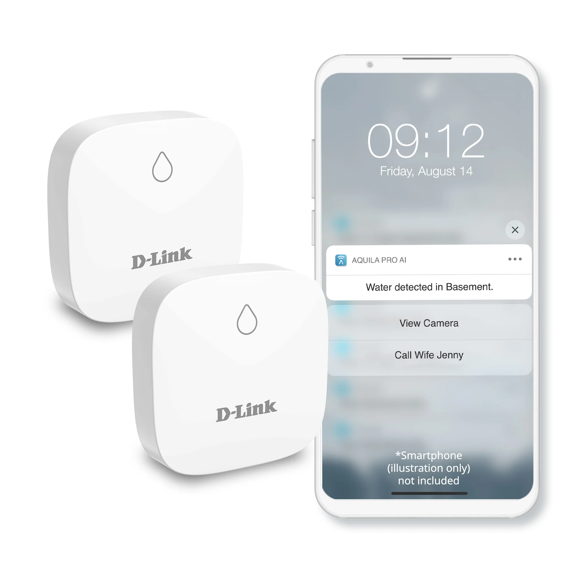 D-Link Add-on Remote Battery-Powered Water Leak Sensing Pod, Long-Range, Compatible Only with SW-A11KT, Single and Multi-Pack (SW-A2) - Image 14