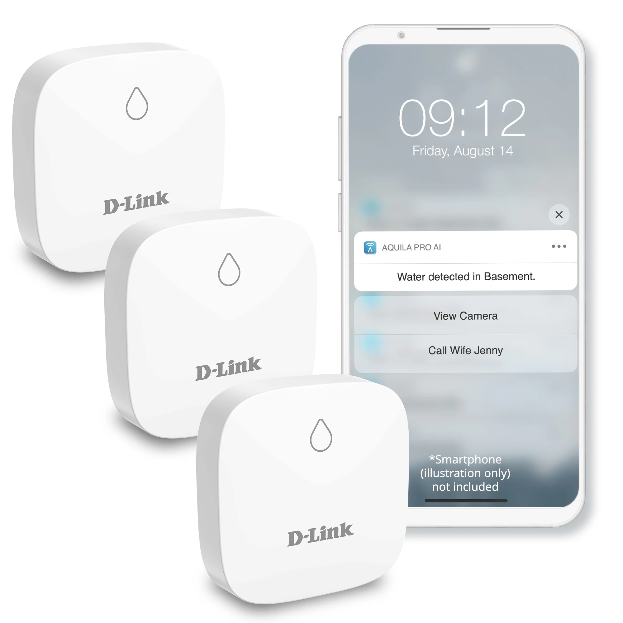 D-Link Add-on Remote Battery-Powered Water Leak Sensing Pod, Long-Range, Compatible Only with SW-A11KT, Single and Multi-Pack (SW-A2) - Image 15