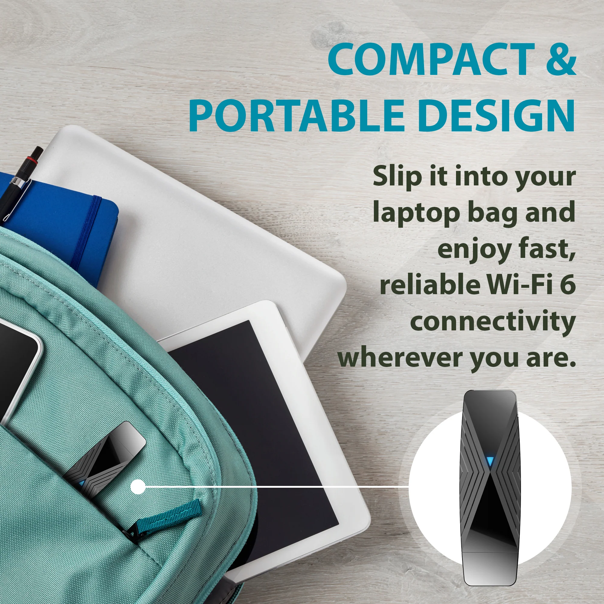 D-Link Wi-Fi 6 AX1800 Gigabit USB 3.0 Adapter with Cradle for Upgrading Desktop & Laptop PCs  - (DWA-X1850-B1) - Image 7