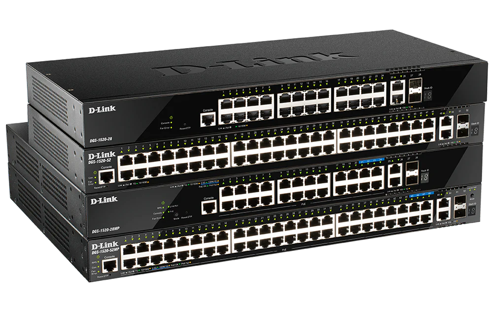 D-Link 52-Port Managed Stackable Multi-Gigabit PoE+ Switch| 44 Gigabit PoE+ Ports+ 4 Multi-Gigabit PoE Ports + 4 10G SFP+ Ports | 740W (DGS-1520-52MP) - Image 5