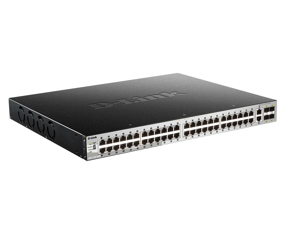 D-Link 54-Port Managed Stackable PoE+ Switch with 10GbE Ports (DGS-3130-54PS), 48 PoE+ Ports (370W/740W) + 2 10GbE Copper Ports + 4 10G SFP+ Ports, L3, Follows NDAA/TAA - Image 4
