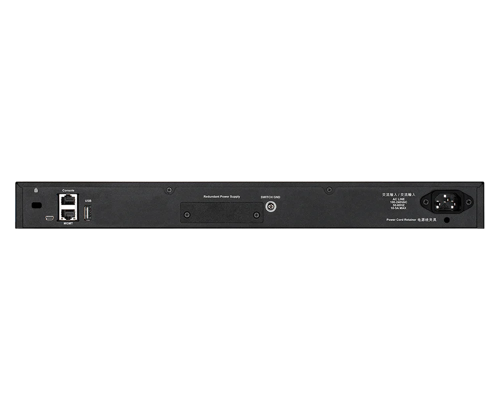 D-Link 54-Port Managed Stackable PoE+ Switch with 10GbE Ports (DGS-3130-54PS), 48 PoE+ Ports (370W/740W) + 2 10GbE Copper Ports + 4 10G SFP+ Ports, L3, Follows NDAA/TAA - Image 5