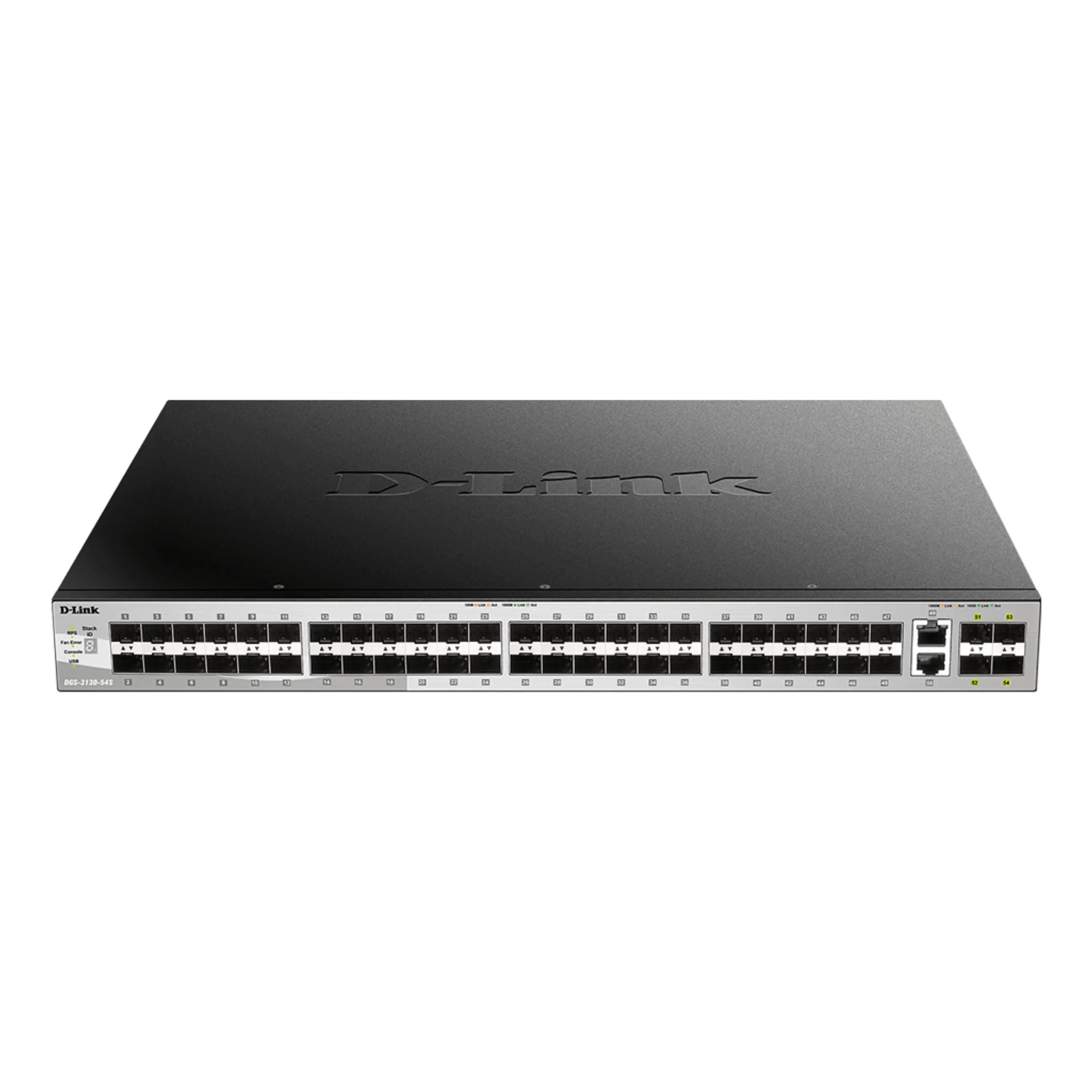 D-Link 54-Port Managed Stackable Fiber Switch with 10GbE Ports (DGS-3130-54S), 48 Gigabit Fiber Ports + 2 10GbE Copper Ports + 4 10G SFP+ Uplink Ports, L3, Follows NDAA/TAA - Image 3