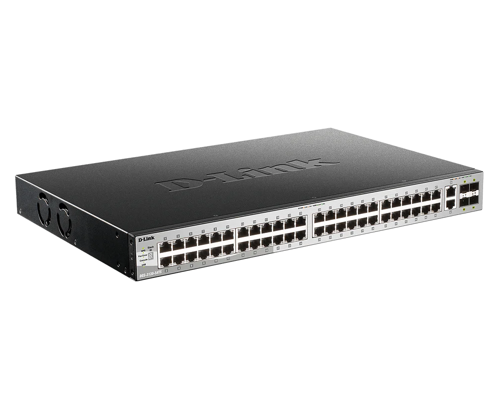 D-Link 54-Port Managed Stackable Switch with 10GbE Ports (DGS-3130-54TS), 48 Gigabit Ports + 2 10GbE Copper Ports + 4 10G SFP+ Uplink Ports, L3, Follows NDAA, TAA - Image 4