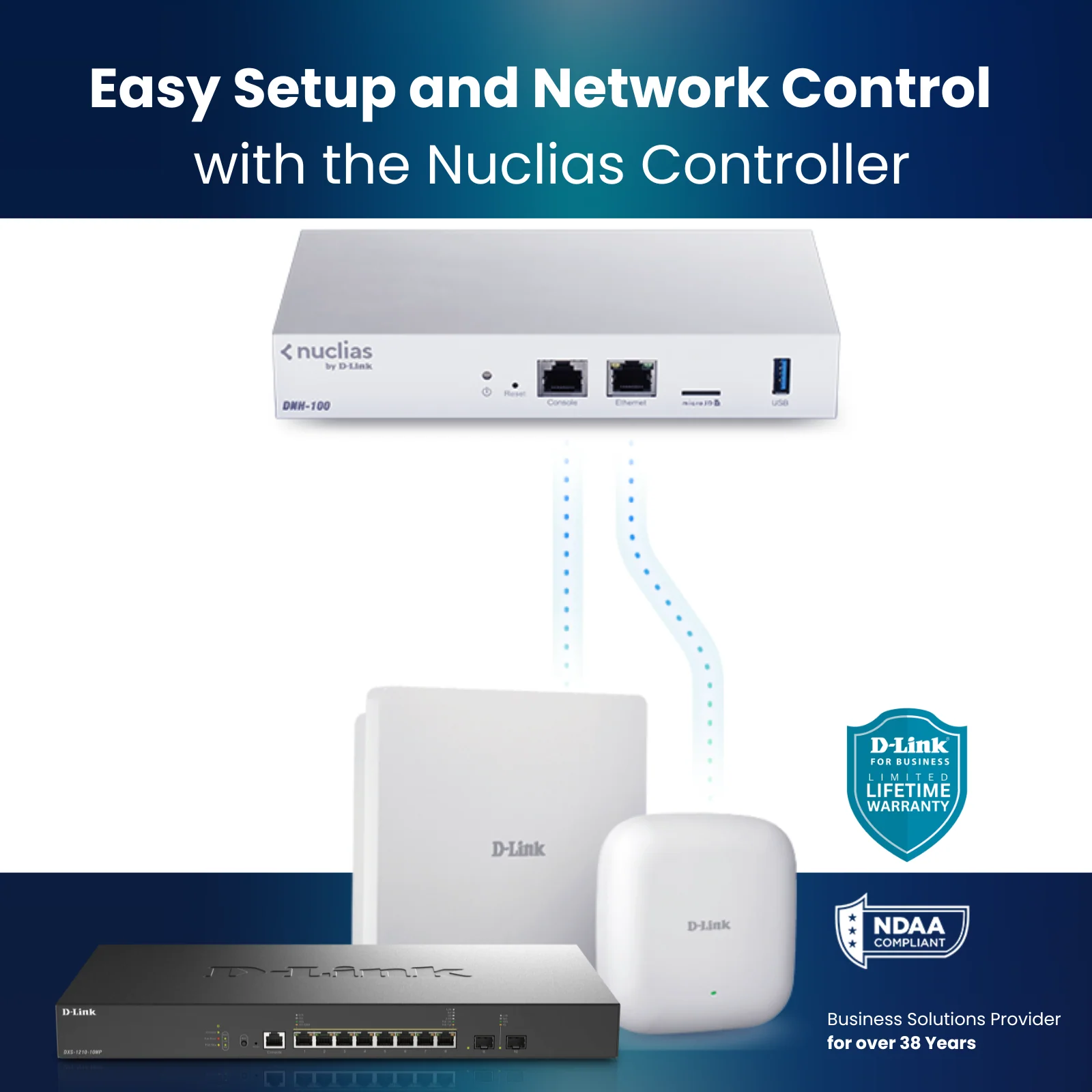 D-Link Nuclias Connect Hardware Controller | Scalable & Compact Network Solution |Management of up to 150 Devices | NDAA Compliant (DNH-100) - Image 4