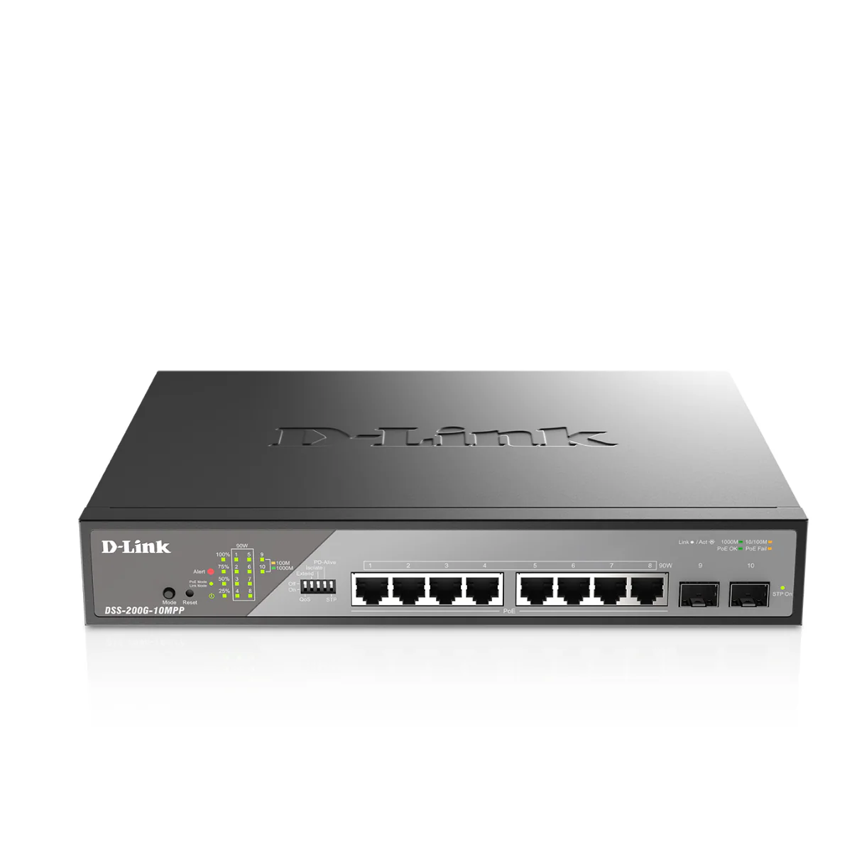 D-Link 10-Port Gigabit PoE++ Smart Managed Switch (242W PoE Budget) with 2 SFP Ports - (DSS-200G-10MPP) - Image 11