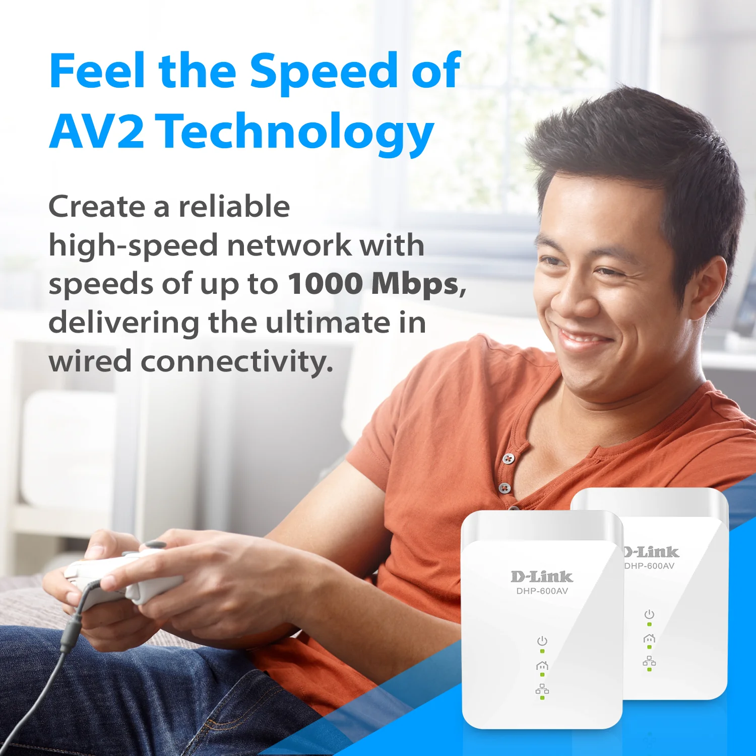 D-Link PowerLine AV2 1000 Gigabit Starter Kit - DHP-601AV - Image 4